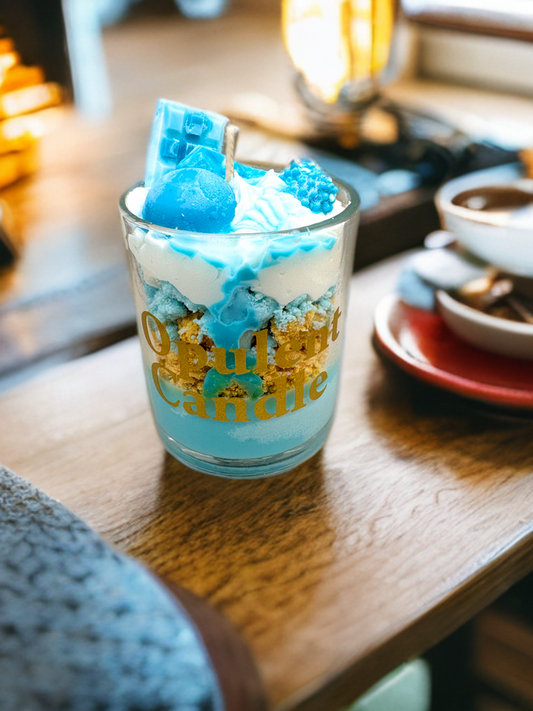 Blue cheesecake